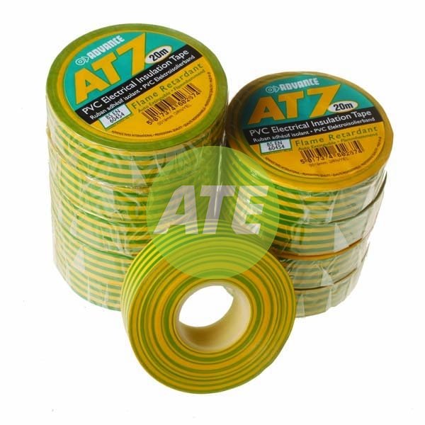 Yellow/Green Adhesive Insulation Tape 19mm X 20M - 10Pk