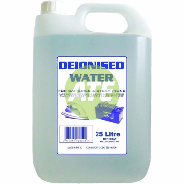 De-Ionised Water - 25 Litre
