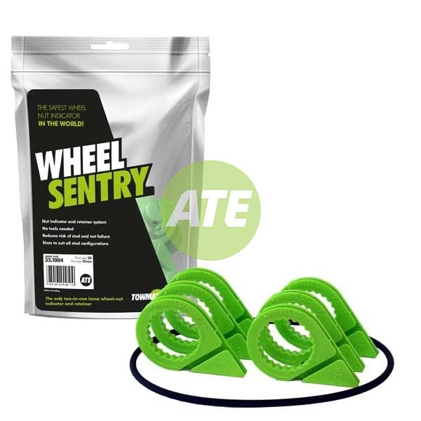 27mm Low Profile Wheel Sentry® Kit 6 Stud 205mm C/W Safe Band - Set For 4 Wheels