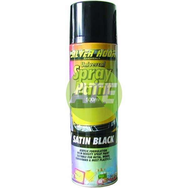 Universal Spray Paint - Satin Black (500Ml)