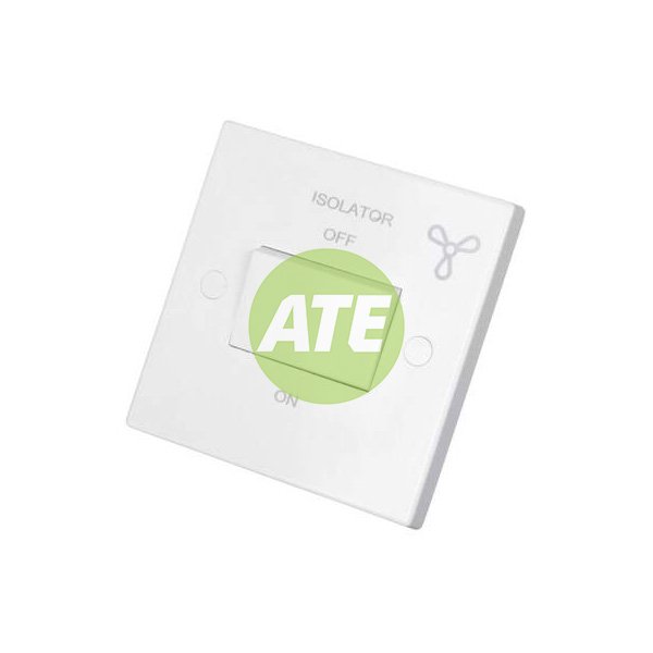 10A Triple Pole Fan Isolator Switch - White