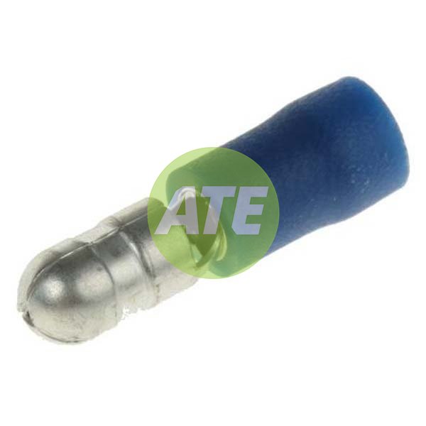 Blue Male Bullet Terminal 5.0mm - 50Pk