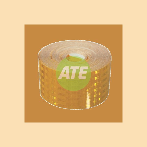 50mm Yellow Ec104 Rigid Grade Reflective Tape - Roll Of 12.5M