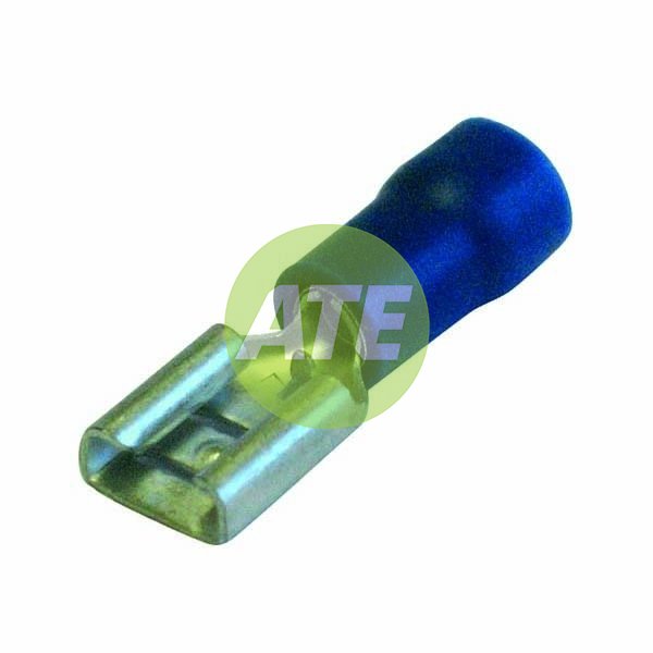 Blue Female Semi Insulated Spade Terminal 4.8mm (50Pk)