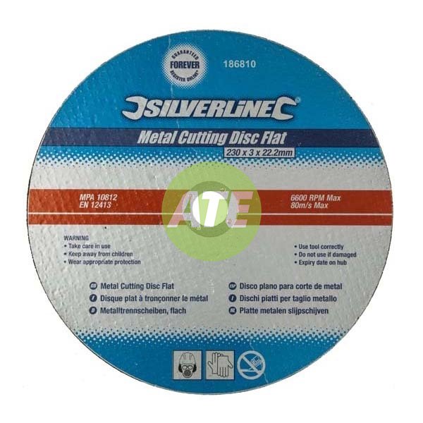 230mm (9") Metal Cutting Disc - Single