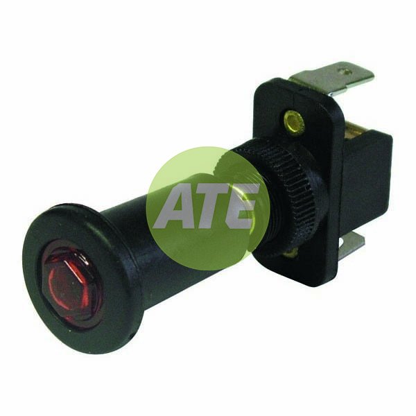 Red Illuminated On-Off Push Pull Plastic Switch 16Amps At 12V Dc